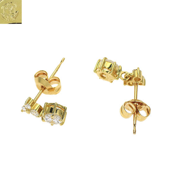 モニッケンダム K18YG ダイヤモンド ピアス 0.41ct D0.12ct
