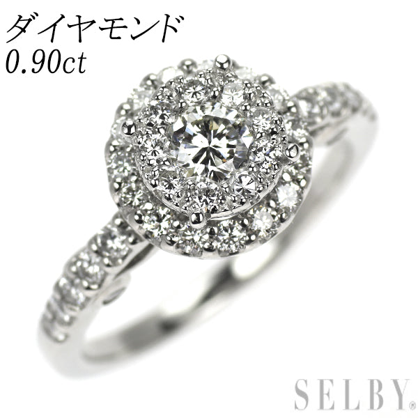 Pt900 ダイヤモンド リング 0.90ct