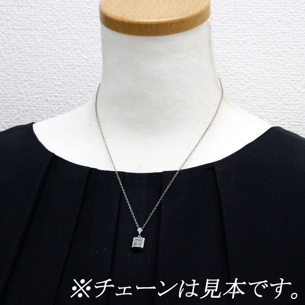 K-dion Pt900 天然ピンクダイヤモンド ペンダントトップ 0.009ct D0.81ct