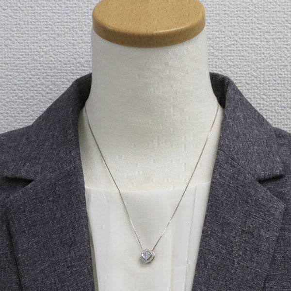 K18WG ダイヤモンド ペンダントネックレス 0.50ct