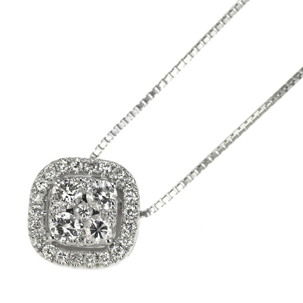 K18WG ダイヤモンド ペンダントネックレス 0.50ct