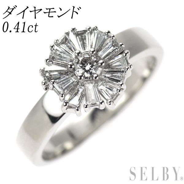 K18WG ダイヤモンド リング 0.41ct