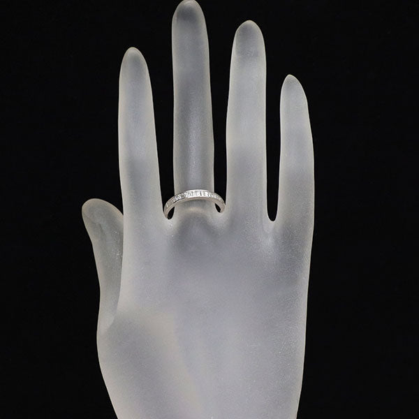 K18WG ダイヤモンド リング 0.50ct ハーフエタニティ