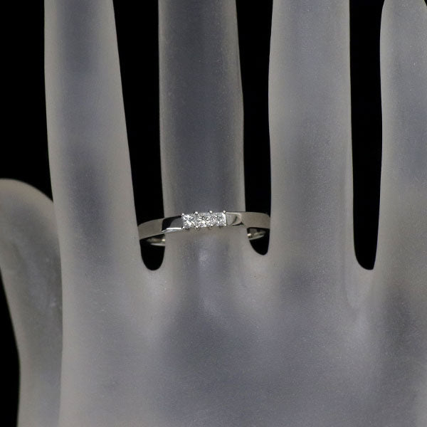 Pt1000 プリンセスカット ダイヤモンド リング 0.15ct