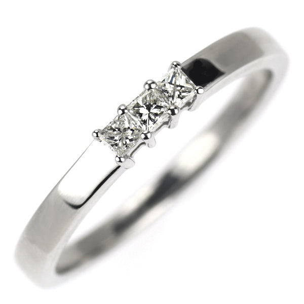 Pt1000 プリンセスカット ダイヤモンド リング 0.15ct