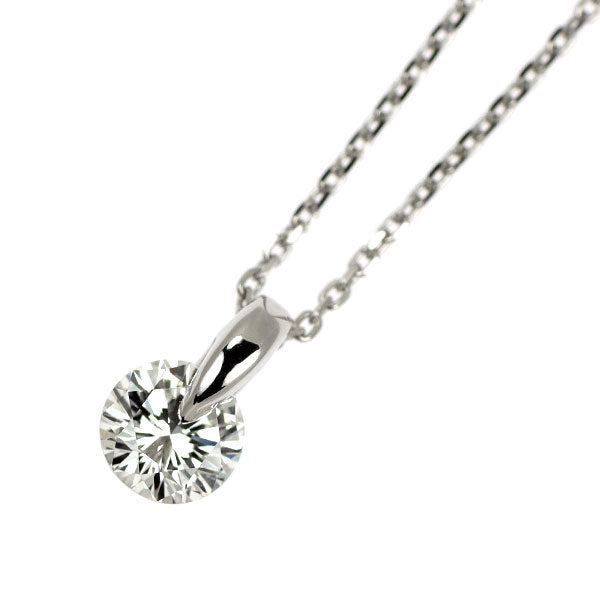 Pt950/ Pt850 ダイヤモンド ペンダントネックレス 0.386ct G VVS2 G 一点留め