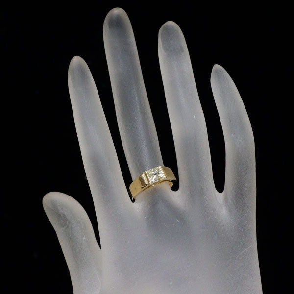K18YG プリンセスカット ダイヤモンド リング 1.004ct