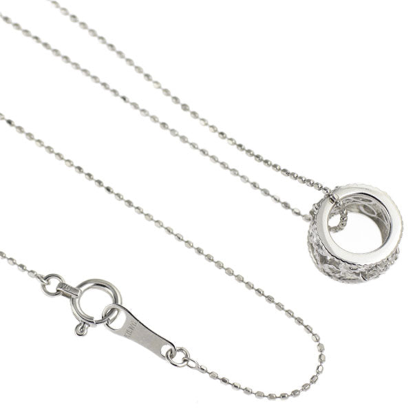 K18WG ダイヤモンド ペンダントネックレス 0.12ct