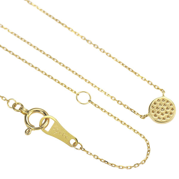 アガット/agete K18YG ダイヤモンド ペンダントネックレス 0.04ct