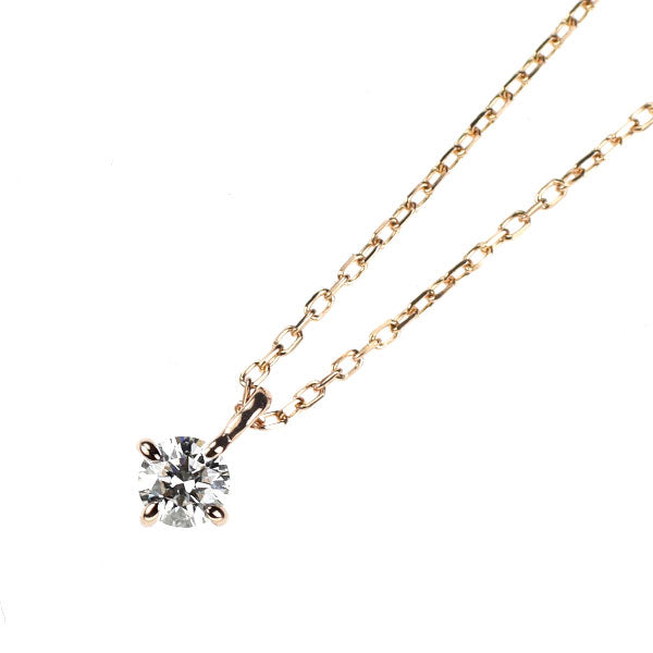 エテ/ete K18PG ダイヤモンド ペンダントネックレス 0.06ct