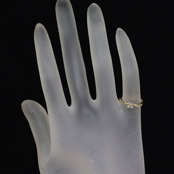 ポンテヴェキオ K18YG ダイヤモンド リング 0.13ct ピンキー