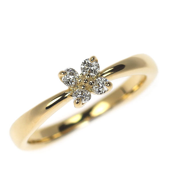 ポンテヴェキオ K18YG ダイヤモンド リング 0.13ct ピンキー