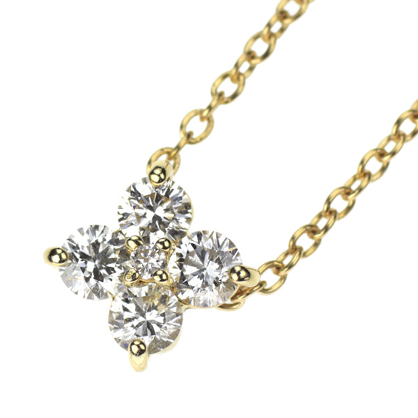 ポンテヴェキオ K18YG ダイヤモンド ペンダントネックレス 0.30ct