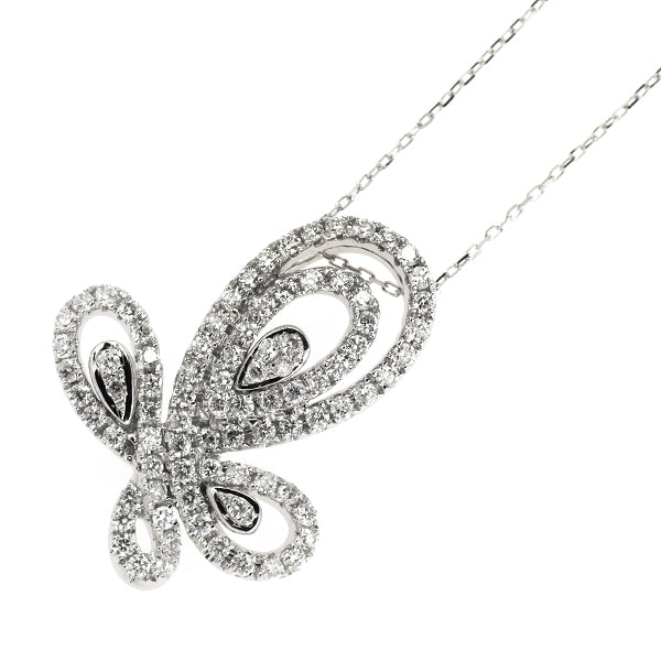 K18WG ダイヤモンド ペンダントネックレス 0.70ct