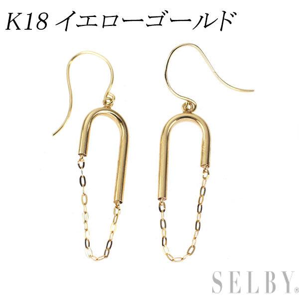 新品 K18YG ピアス 【エスコレ】