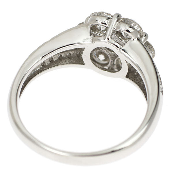 Pt900 ダイヤモンド リング 1.35ct フラワー