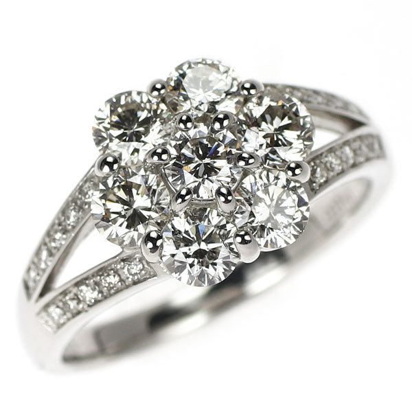 Pt900 ダイヤモンド リング 1.35ct フラワー