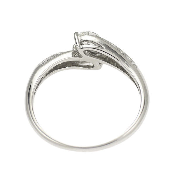 Pt900 マーキスカット ダイヤモンド リング 0.39ct D0.14ct