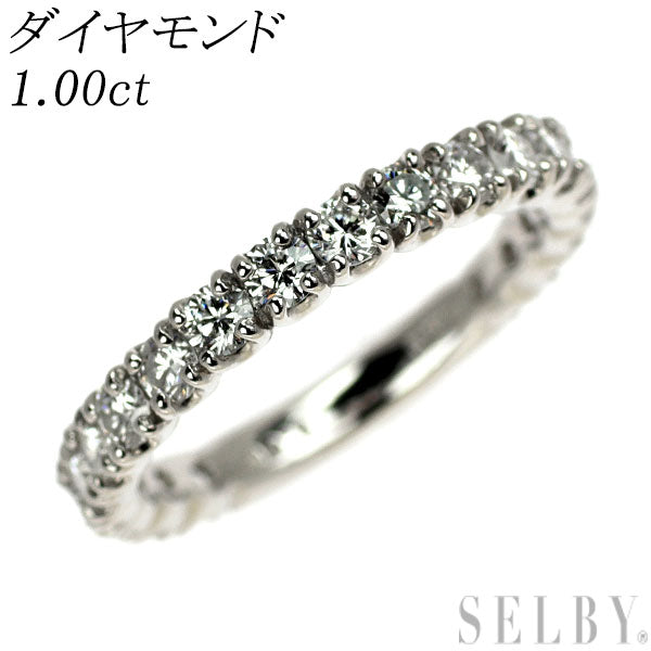 Pt900 ダイヤモンド リング 1.00ct セミエタニティ