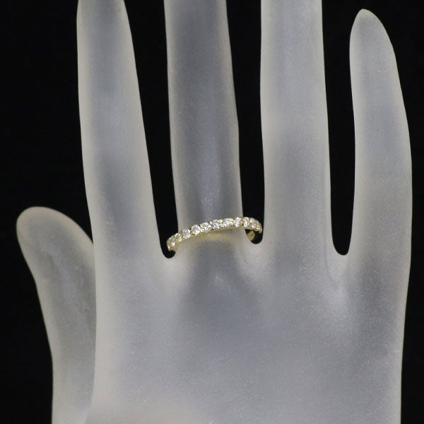 K18YG ダイヤモンド リング 0.43ct ハーフエタニティ