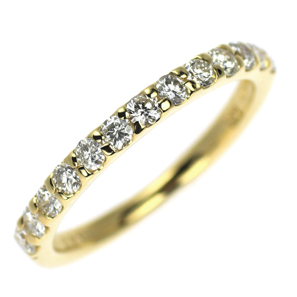 K18YG ダイヤモンド リング 0.43ct ハーフエタニティ