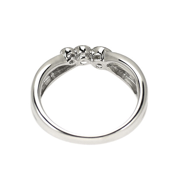 K18WG ダイヤモンド リング 0.35ct