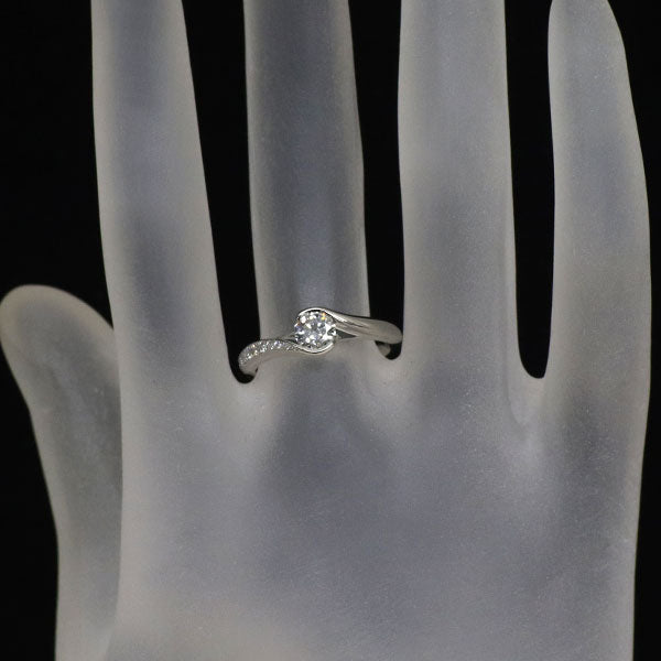 俄 Pt950 ダイヤモンド リング 0.44ct F VVS1 3EX 暁