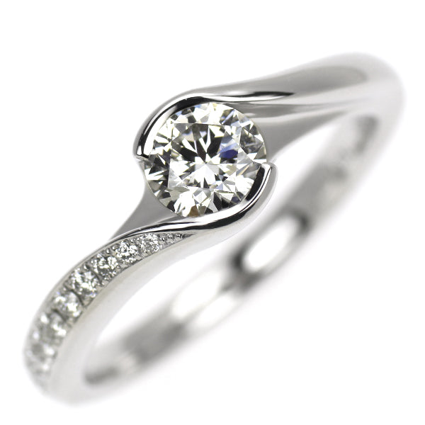 俄 Pt950 ダイヤモンド リング 0.44ct F VVS1 3EX 暁