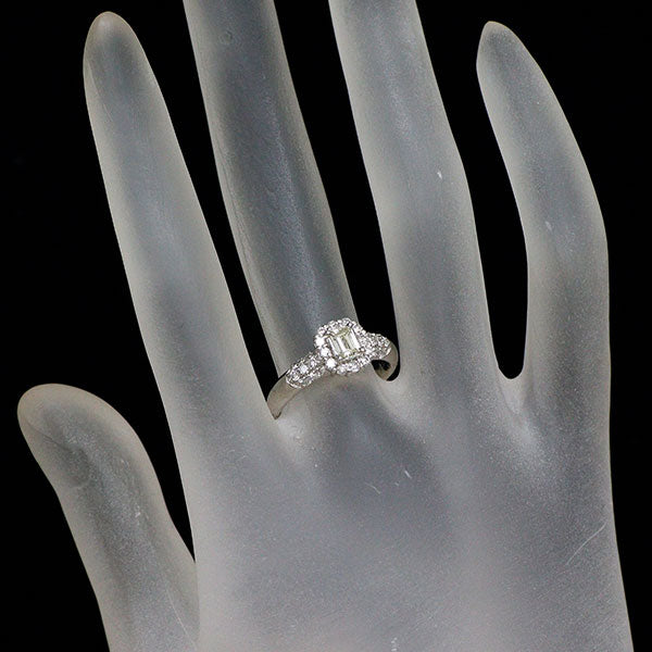 Pt900 ダイヤモンド リング 0.30ct D0.43ct