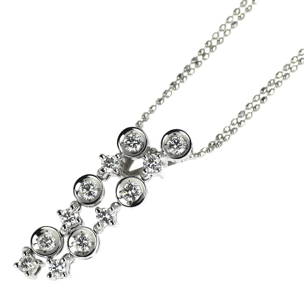 DTC K18WG ダイヤモンド ペンダントネックレス 0.50ct LINE