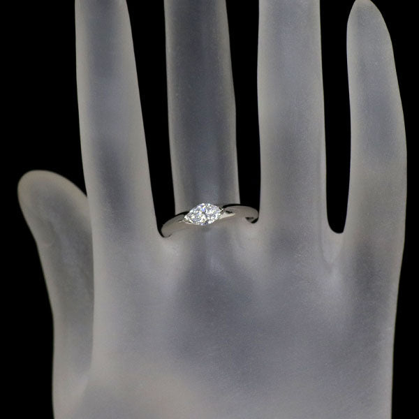 GSTV Pt950 マーキス ダイヤモンド リング 0.50ct D SI1