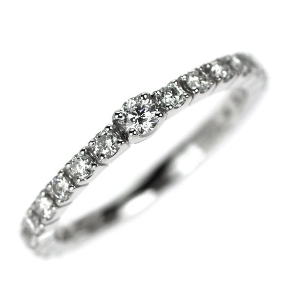 Pt950 ダイヤモンド リング 0.39ct セミエタニティ