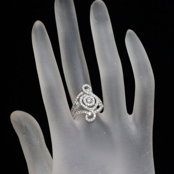 K18WG ダイヤモンド リング 1.12ct