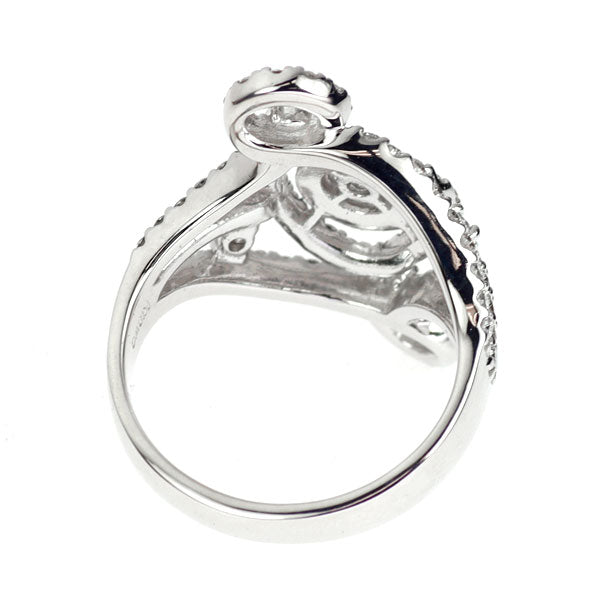 K18WG ダイヤモンド リング 1.12ct
