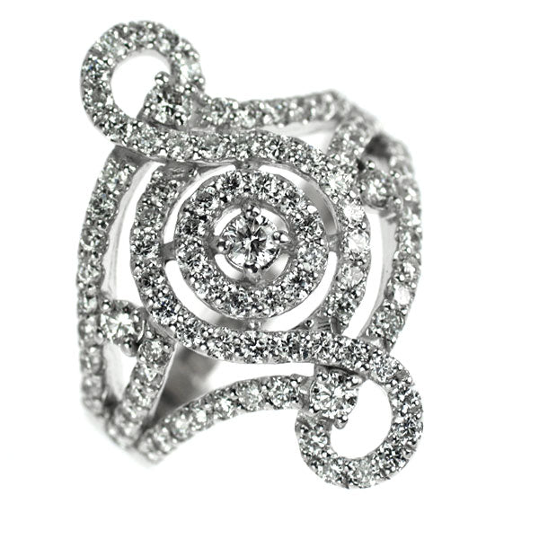 K18WG ダイヤモンド リング 1.12ct