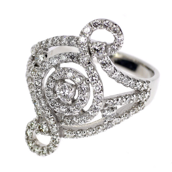 K18WG ダイヤモンド リング 1.12ct