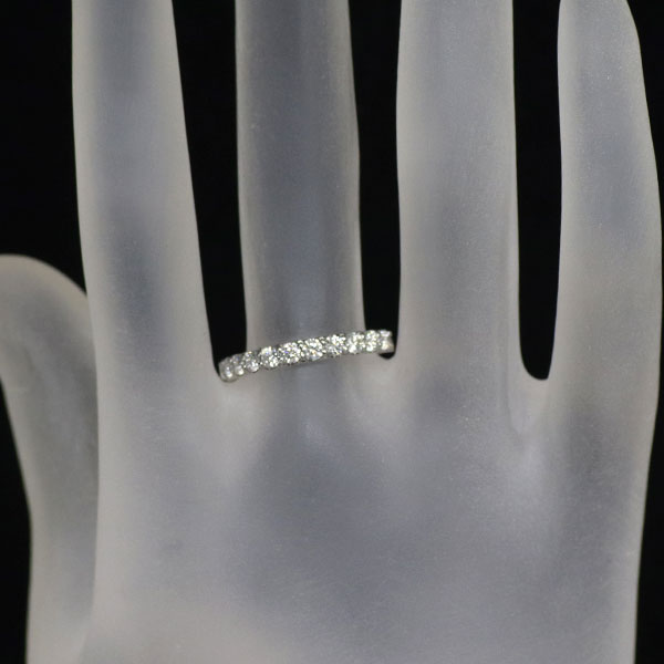 フェスタリア Pt950 ダイヤモンド リング 0.52ct ハーフエタニティ