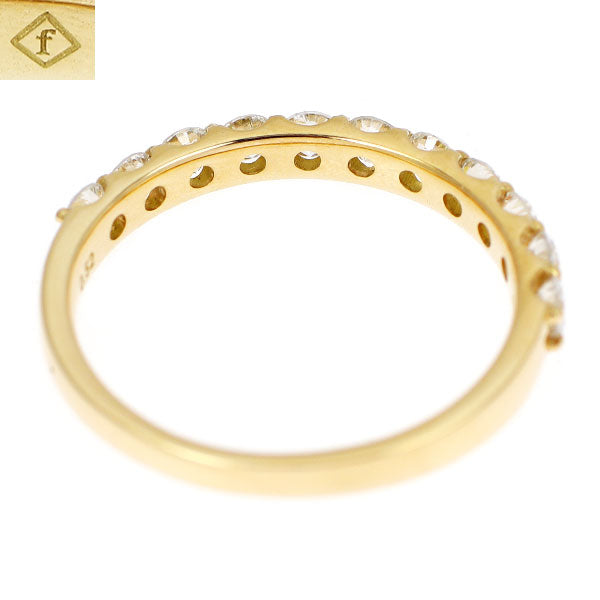 フェスタリア K18YG ダイヤモンド リング 0.52ct ハーフエタニティ