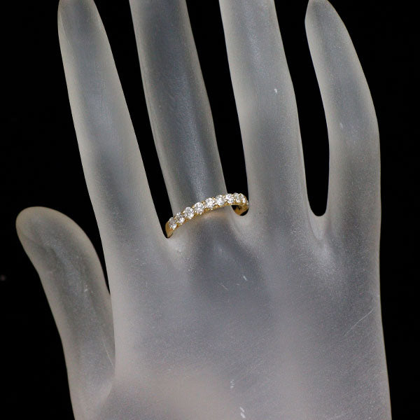 フェスタリア K18YG ダイヤモンド リング 0.52ct ハーフエタニティ