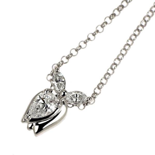 Pt900/ Pt850 ダイヤモンド ペンダントネックレス 0.27ct