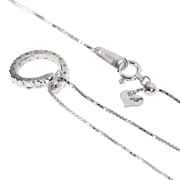 K18WG ダイヤモンド ペンダントネックレス 0.45ct
