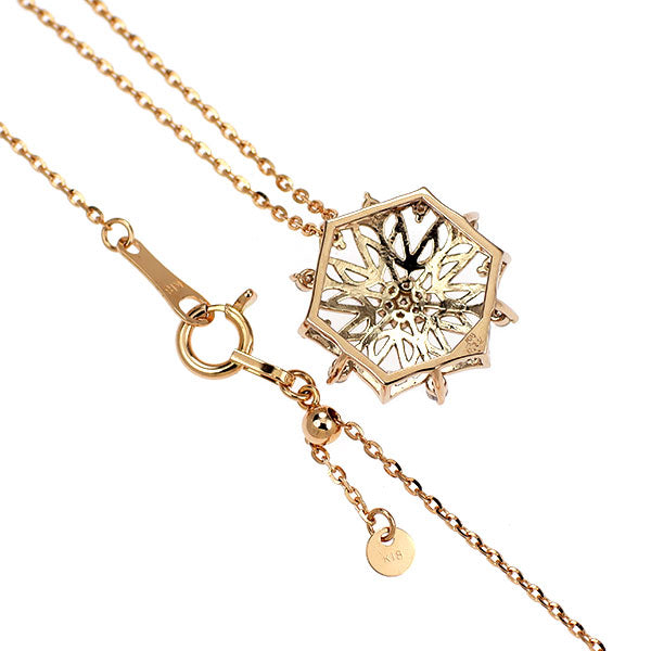 K18PG ダイヤモンド ペンダントネックレス 0.12ct