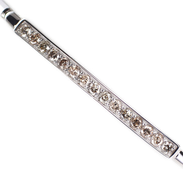 Pt900/ Pt850 ダイヤモンド ブレスレット 0.50ct 伸縮式