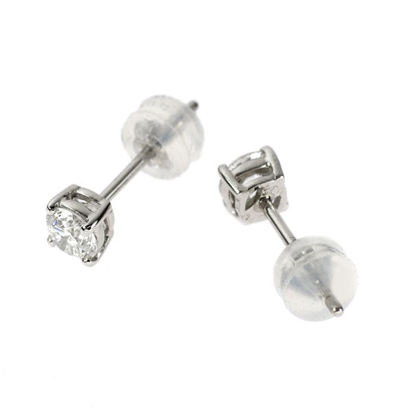 Pt900 多面カット ダイヤモンド ピアス 0.68ct スタッド