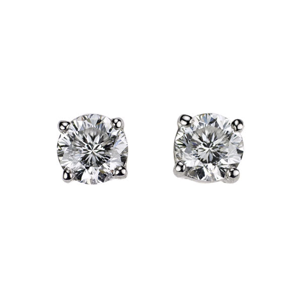 Pt900 多面カット ダイヤモンド ピアス 0.68ct スタッド