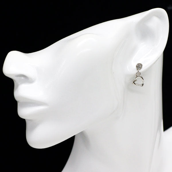 ジェムケリー Pt900 ダイヤモンド ピアス 0.108ct ハート