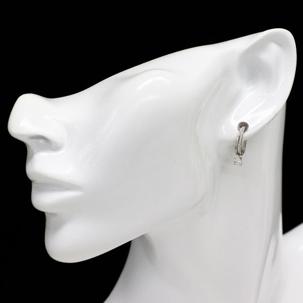 Pt900 ペアシェイプ ダイヤモンド フープピアス 0.46ct D0.20ct