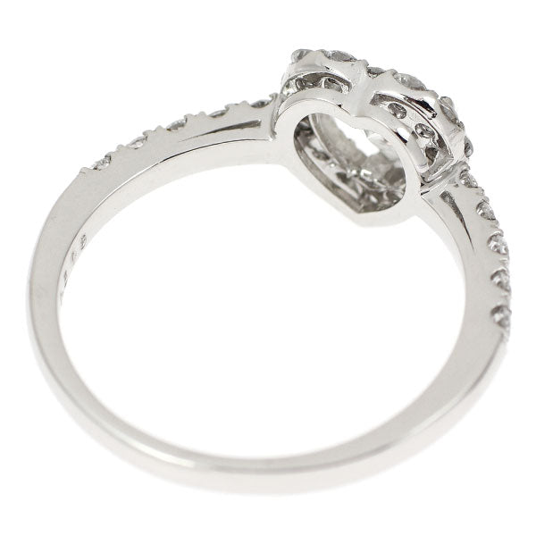 新品 Pt950 ハートシェイプ ダイヤモンド リング 0.506ct G SI2 D0.49ct【エスコレ】