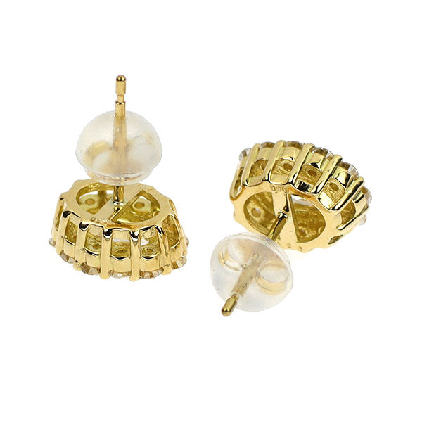 新品 K18YG オーバル ダイヤモンド ピアス 0.60ct D IF D0.52ct スタッド【エスコレ】