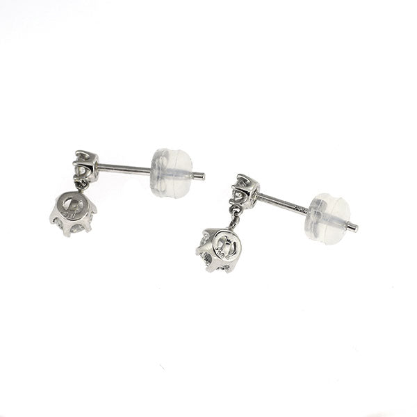 Pt900 ダイヤモンド ピアス 0.644ct D0.20ct